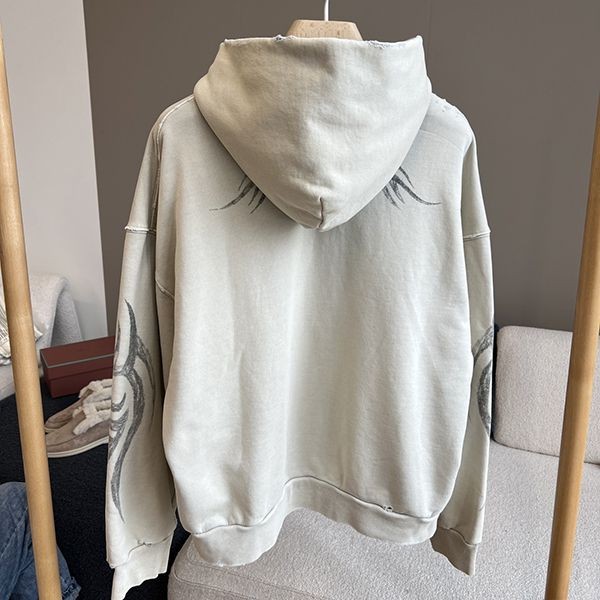 【24AW】バレンシアガ Y2K ロゴ コットン フーディ ジップ 偽物 bay09806